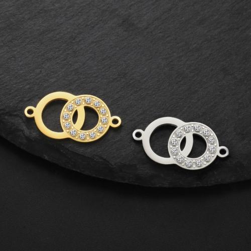 Nerezová ocel Connector, 304 Stainless Steel, DIY & s drahokamu, více barev na výběr, 24x12mm, 10PC/Bag, Prodáno By Bag