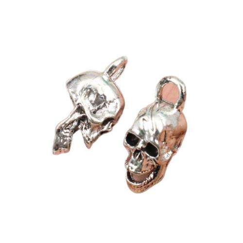 Zinek Lebka Přívěsky, DIY, 29x12x16mm, 100PC/Bag, Prodáno By Bag