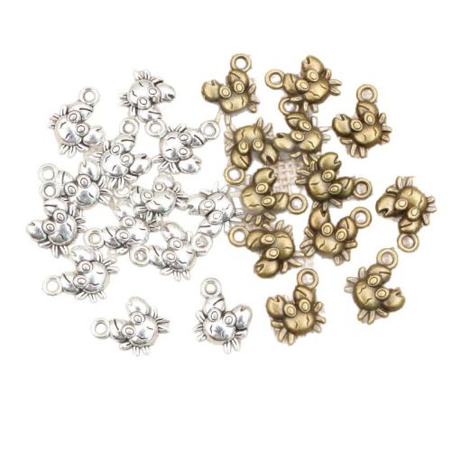 Zinc Alloy Animal Pendants Crab DIY Sold By Bag