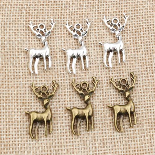 Zinc Alloy Animal Pendants Deer DIY Sold By Bag