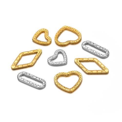 Nerezová ocel Šperky Přívěsky, 304 Stainless Steel, barva pozlacený, DIY, více barev na výběr, 10PC/Bag, Prodáno By Bag