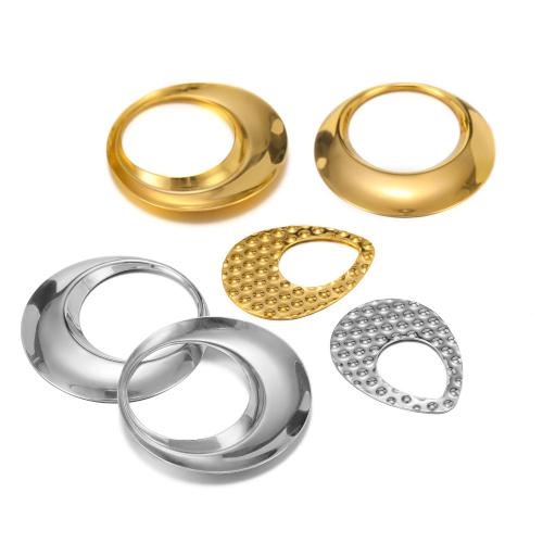 Nerezová ocel Šperky Přívěsky, 304 Stainless Steel, barva pozlacený, DIY, více barev na výběr, 4PC/Bag, Prodáno By Bag