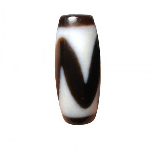 Agate Tibéidis Bead, lámhdhéanta, nádúrtha & DIY, 11x27mm, Díolta De réir PC