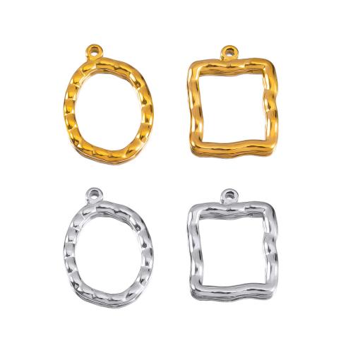 Stainless Steel Pendants 304 Stainless Steel plated DIY & hollow Sold By Bag