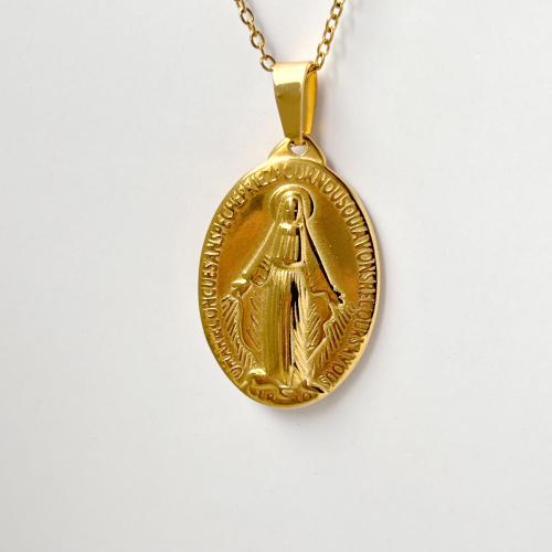 Stainless Steel smycken halsband, 304 rostfritt stål, plated, mode smycken & Unisex, gyllene, Säljs av PC