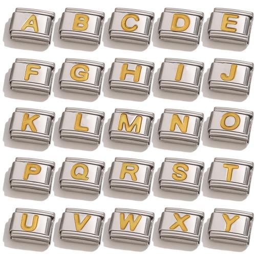 Roestvrij stalen armband onderdelen, 304 roestvrij staal, plated, DIY & verschillende ontwerpen voor de keuze & two tone, Verkocht door PC