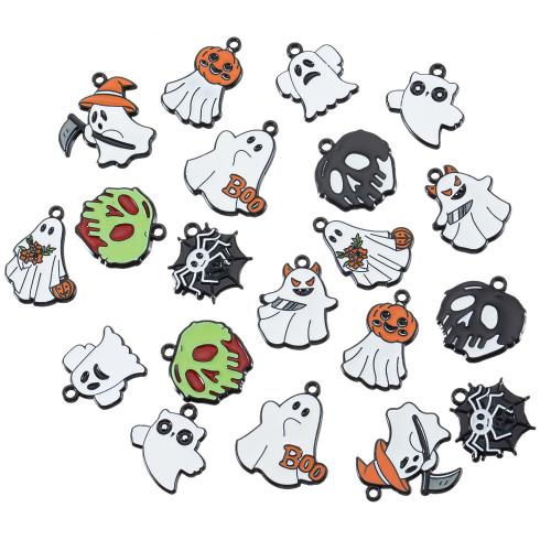 Pendant Halloween Fashion, alliage de zinc, Placage, Halloween Design & DIY, plus de couleurs à choisir, 10PC/sac, Vendu par sac