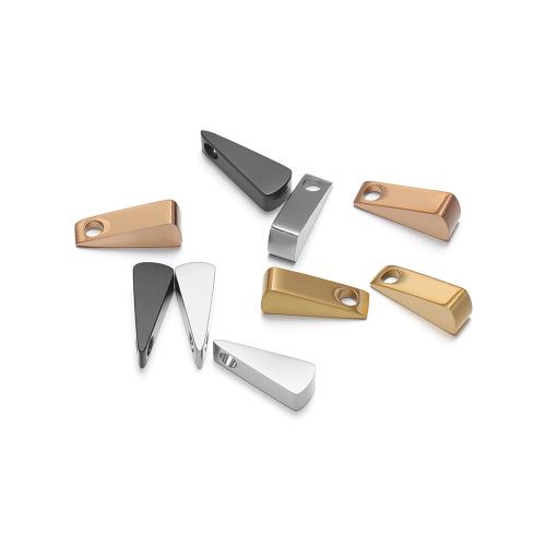 Rostfritt stål pärlor, 304 rostfritt stål, Triangle, plated, DIY, fler färger för val, 100PC/Bag, Säljs av Bag