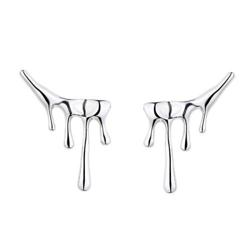 ottone orecchini a goccia, placcato, stili diversi per la scelta & per la donna & cavo, earring length 30-45mm, Venduto da coppia