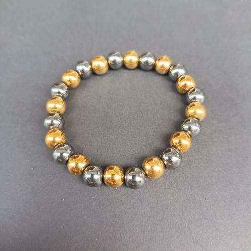 hématite non magnétique bracelet, bijoux de mode, plus de couleurs à choisir, 8x8mm, Longueur 18 cm, Vendu par PC