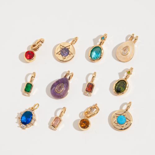 Rhinestone hänge, Mässing, plated, DIY & med strass, fler färger för val, 130x70x20mm, Säljs av PC