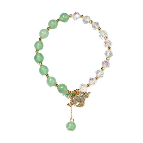 Crystal Rannekorut, Kristalli, kanssa Sinkkiseos, muoti korut & emali, sekavärit, Pituus 18 cm, Myymät PC