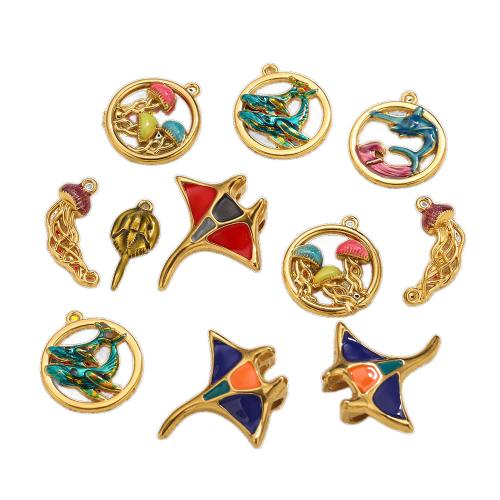 الفولاذ المقاوم للصدأ المعلقات الحيوانية, 304 الفولاذ المقاوم للصدأ, مطلي, ديي & مينا, المزيد من الألوان للاختيار, 3أجهزة الكمبيوتر/حقيبة, تباع بواسطة حقيبة