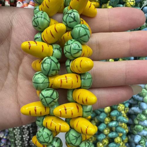 PorseleinJuwelen Beads, Porselein, Wortel, DIY, meer kleuren voor de keuze, 22x10mm, 20pC's/Bag, Verkocht door Bag