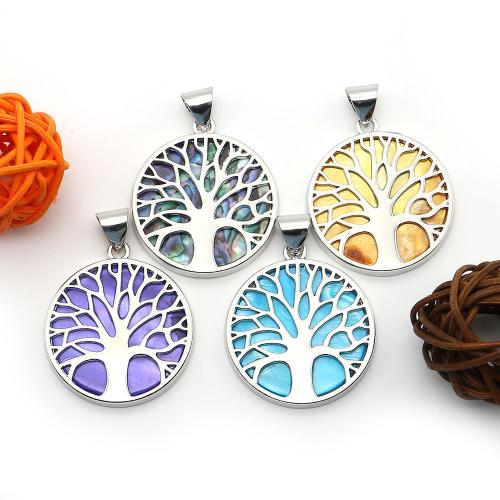 Shell Halsband, Mässing, med Shell, DIY, fler färger för val, nickel, bly och kadmium gratis, 33x38mm, Säljs av PC