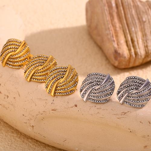 Rhinestone nerūdijančio plieno juvelyrikos rinkinys, 304 Nerūdijantis plienas, padengtą, įvairių stilių pasirinkimas & moters & su Kalnų krištolas, Pardavė PC