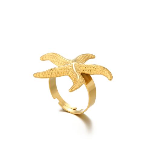 Ring Finger ze stali nierdzewnej, Stal nierdzewna 304, biżuteria moda & różne style do wyboru & dla kobiety, złoty, sprzedane przez PC