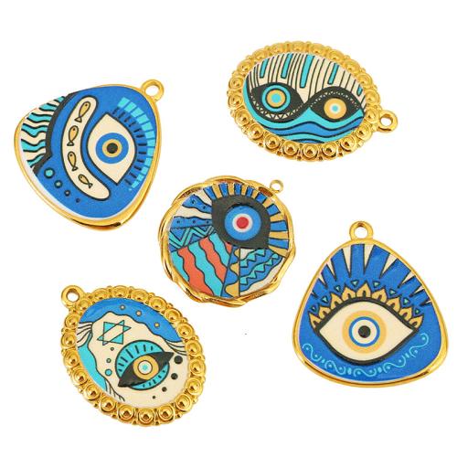 Rostfritt stål Smycken Hängen, 304 rostfritt stål, plated, DIY & emalj, fler färger för val, 3PC/Bag, Säljs av Bag