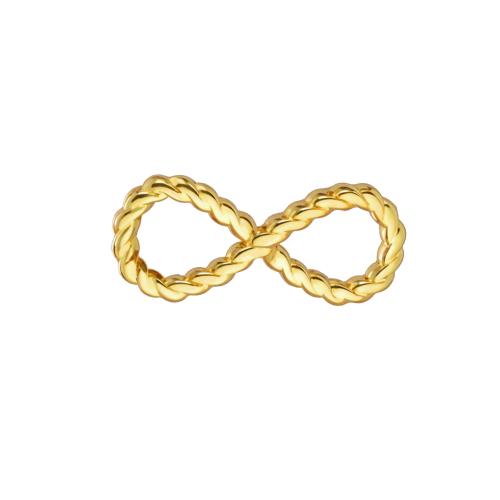 Roestvrij stalen sieraden Hangers, 304 roestvrij staal, Oneindigheid, plated, DIY, meer kleuren voor de keuze, 15x6mm, Verkocht door PC