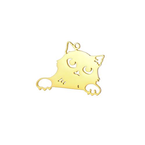 الفولاذ المقاوم للصدأ المعلقات الحيوانية, 304 الفولاذ المقاوم للصدأ, قط, مطلي, ديي & أنماط مختلفة للاختيار, 20x30mm, تباع بواسطة PC