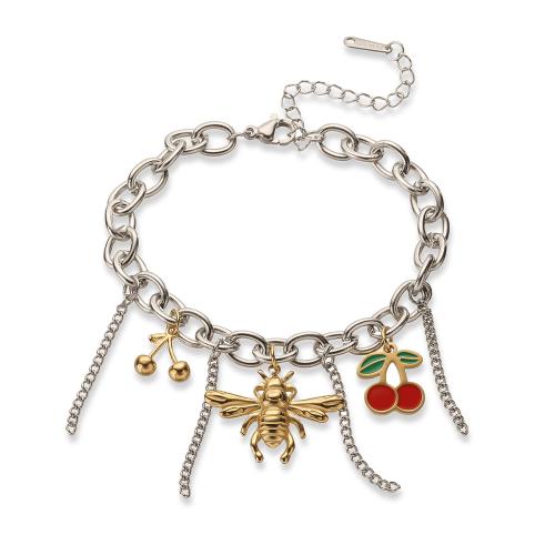 304 acciaio inox braccialetto, placcato, stili diversi per la scelta & per la donna, Venduto da PC