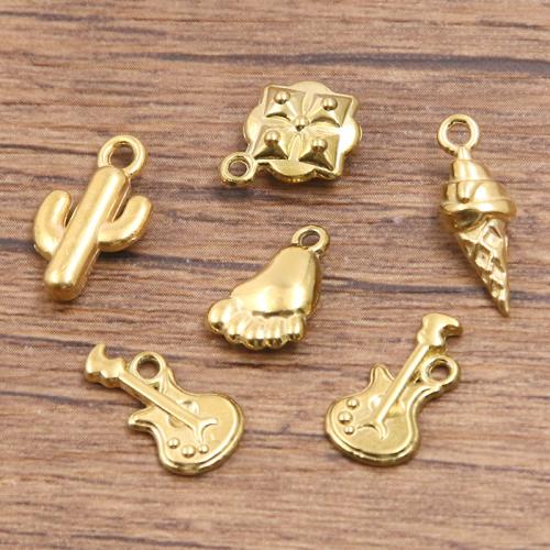 الفولاذ المقاوم للصدأ قلادة, 304 الفولاذ المقاوم للصدأ, مطلي, ديي, المزيد من الألوان للاختيار, 10أجهزة الكمبيوتر/حقيبة, تباع بواسطة حقيبة