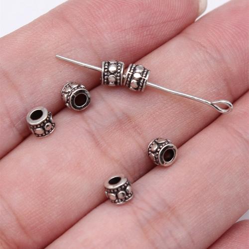 Zink Alloy Spacer Pärlor, plated, DIY, fler färger för val, 4.70x4.70x3.90mm, Hål:Ca 2.1mm, 100PC/Bag, Säljs av Bag