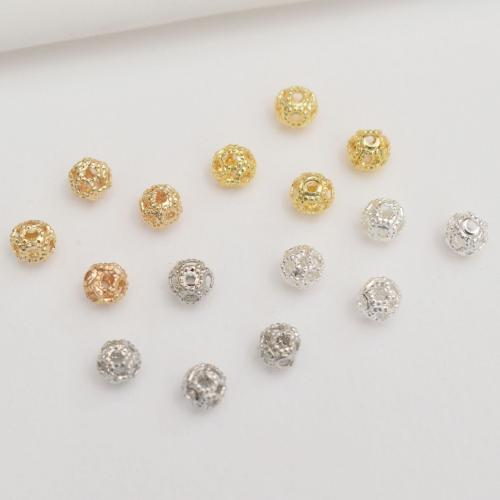 Entretoise de perles en laiton, Placage, DIY & creux, plus de couleurs à choisir, 4mm, 100PC/sac, Vendu par sac