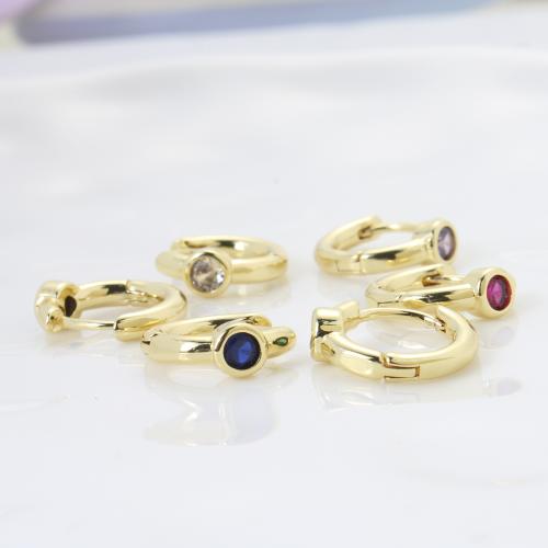 Kuutio Zirkonia Mikro Paven Messinki Korvakorut, päällystetty, tee-se-itse & Micro Pave kuutiometriä zirkonia, enemmän värejä valinta, 12.30x10.80x4mm, Myymät Pair