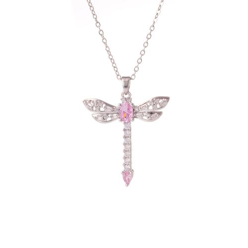 Collier en laiton cubique Zircon Micro Pave, Placage, styles différents pour le choix & pavé de micro zircon & pour femme, plus de couleurs à choisir, Vendu par PC