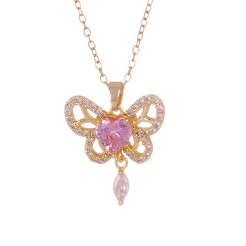 Zircônio cúbico Micro Pave colar de bronze, cobre, banhado, Vario tipos a sua escolha & micro pavimento em zircônia cúbica & para mulher & vazio, Mais cores pare escolha, vendido por PC