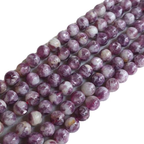 Gemstone Smycken Pärlor, Naturlig Lepidolit, DIY, blandade färger, Såld Per 38 cm Strand