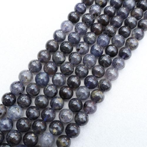 Gemstone Jewelry Karoliukai, Iolite, Pasidaryk pats, mišrios spalvos, Parduota už 38 cm Strand
