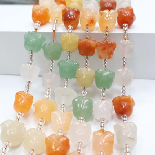 Gemstone Jewelry Karoliukai, Natūralus akmuo, su Seedbead, Pasidaryk pats, daugiau spalvų pasirinkimas, 10x10mm, Parduota už 38 cm Strand