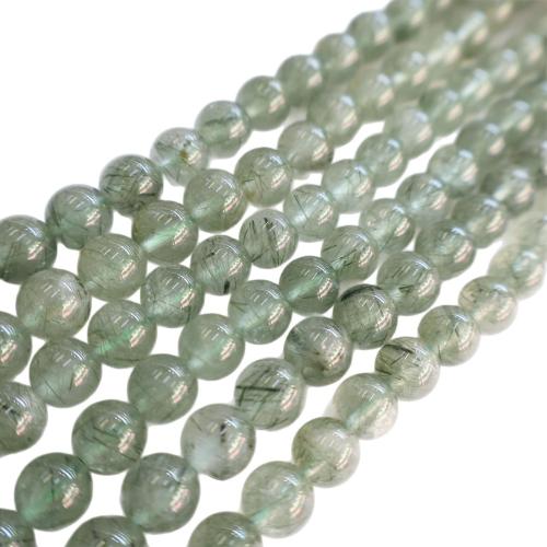 Natural Quartz Jewelry Beads Rutilated Quartz DIY Sold Per 38 cm Strand