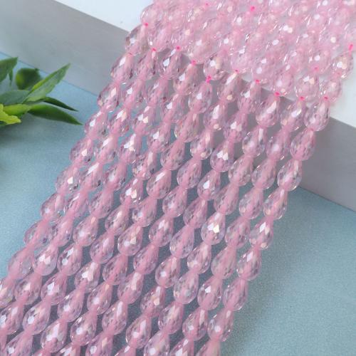 Cubic Zirconia Bead, DIY, fler färger för val, 6x8mm, Såld Per 38 cm Strand