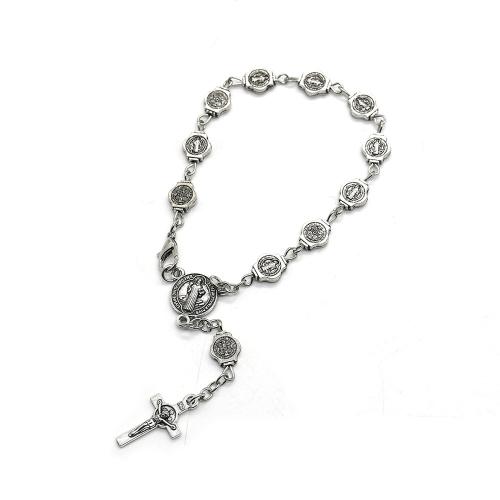 Zink Alloy Armband, plated, mode smycken, blandade färger, 8mm, Längd 18 cm, Säljs av PC