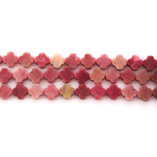 Gemstone Smycken Pärlor, Natursten, Four Leaf Clover, mode smycken, fler färger för val, 8mm, Såld Per 38 cm Strand