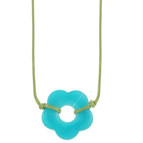 acrilico set di gioielli fashion, with corda di cera & lega in zinco, fatto a mano, stili diversi per la scelta & per la donna, Venduto da PC