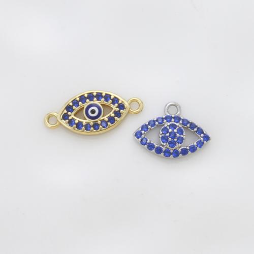 Cubique Pendentif en laiton zircon pavent, Placage, DIY & pavé de micro zircon, plus de couleurs à choisir, protéger l'environnement, sans nickel, plomb et cadmium, 15.70x7x2.10mm, Vendu par PC