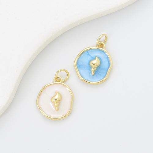 Bijoux pendentifs en laiton, hélice, Placage, DIY & émail, plus de couleurs à choisir, protéger l'environnement, sans nickel, plomb et cadmium, 15.40x12.70x4mm, Vendu par PC