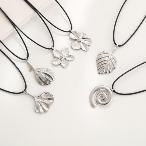 304 Stainless Steel Kaulakoru, kanssa Vaha, eri tyylejä valinta & naiselle, Pituus N. 21.7 tuuma, Myymät PC