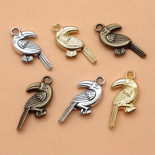 Zinklegering Animal Hangers, Zinc Alloy, Vogel, plated, DIY, meer kleuren voor de keuze, 25x13mm, Verkocht door PC