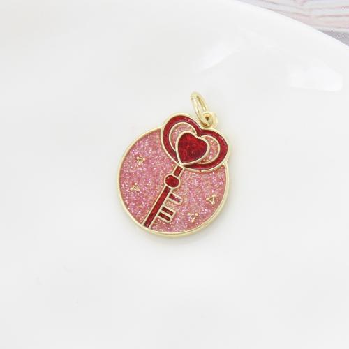 Pendente di ottone in forma cuore, placcato, DIY & smalto, nessuno, assenza di nichel,piombo&cadmio, 18x14.90x1.90mm, Venduto da PC