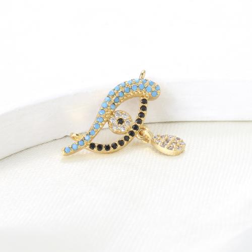 Cilindrata Zircone micro pavimenta il pendente di ottone, placcato, DIY & Micro spianare cubic zirconia, nessuno, assenza di nichel,piombo&cadmio, 19x9.40x2.90mm, Venduto da PC