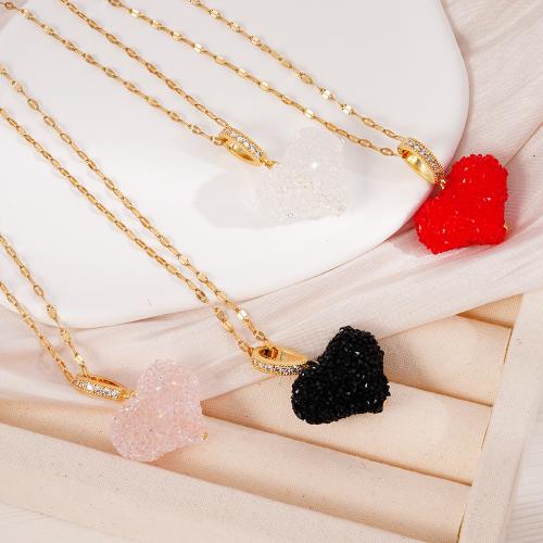 Kuutiometriä Zirkonia mikro tasoittaa Brass kaulakorun, Messinki, kanssa Muovi, päällystetty, muoti korut & Micro Pave kuutiometriä zirkonia & naiselle, enemmän värejä valinta, Myymät PC