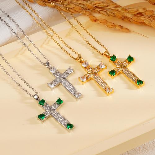 Kuutiometriä Zirkonia mikro tasoittaa Brass kaulakorun, Messinki, päällystetty, muoti korut & Micro Pave kuutiometriä zirkonia & naiselle, enemmän värejä valinta, Myymät PC