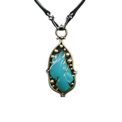 Fashion Locket Pendants Zinc Alloy with Resin plated fashion jewelry mixed colors Length 55 cm Sold By PC