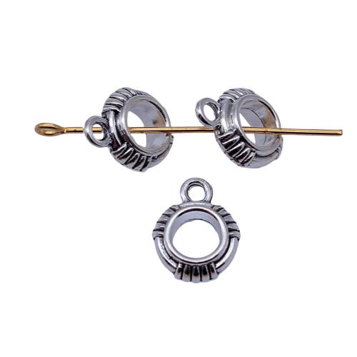 Zink Alloy Bail Pärlor, antik silver pläterad, DIY, 13x10x4.20mm, 20PC/Bag, Säljs av Bag