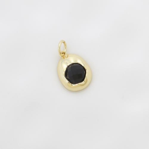 Brass Jewelry Pendants with Glass plated DIY nickel lead & cadmium free Sold By PC